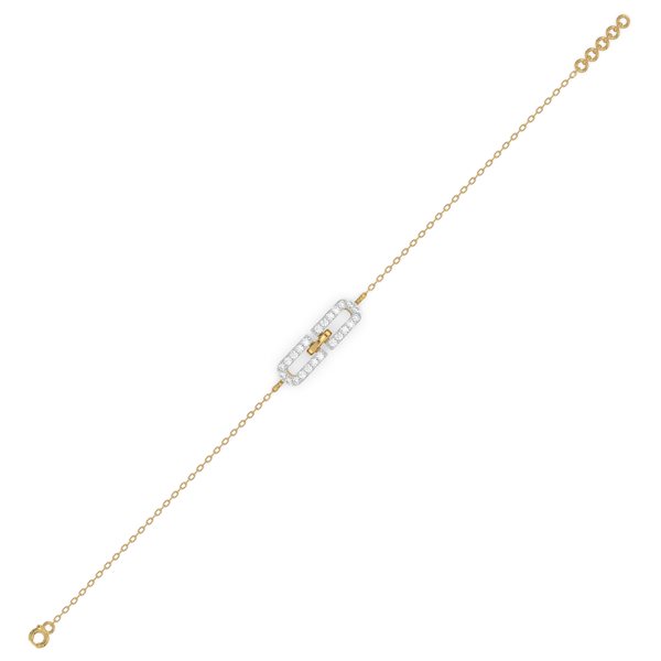 Single Link 18kt Gold Vermeil - Lab Grown Diamond Bracelet - Lukson