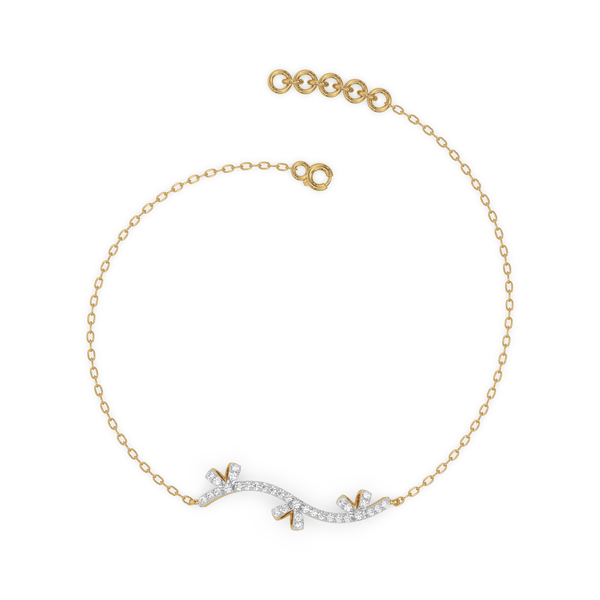 Bow-tiful Bliss - Lab Grown Diamond Bracelet Online- Lukson