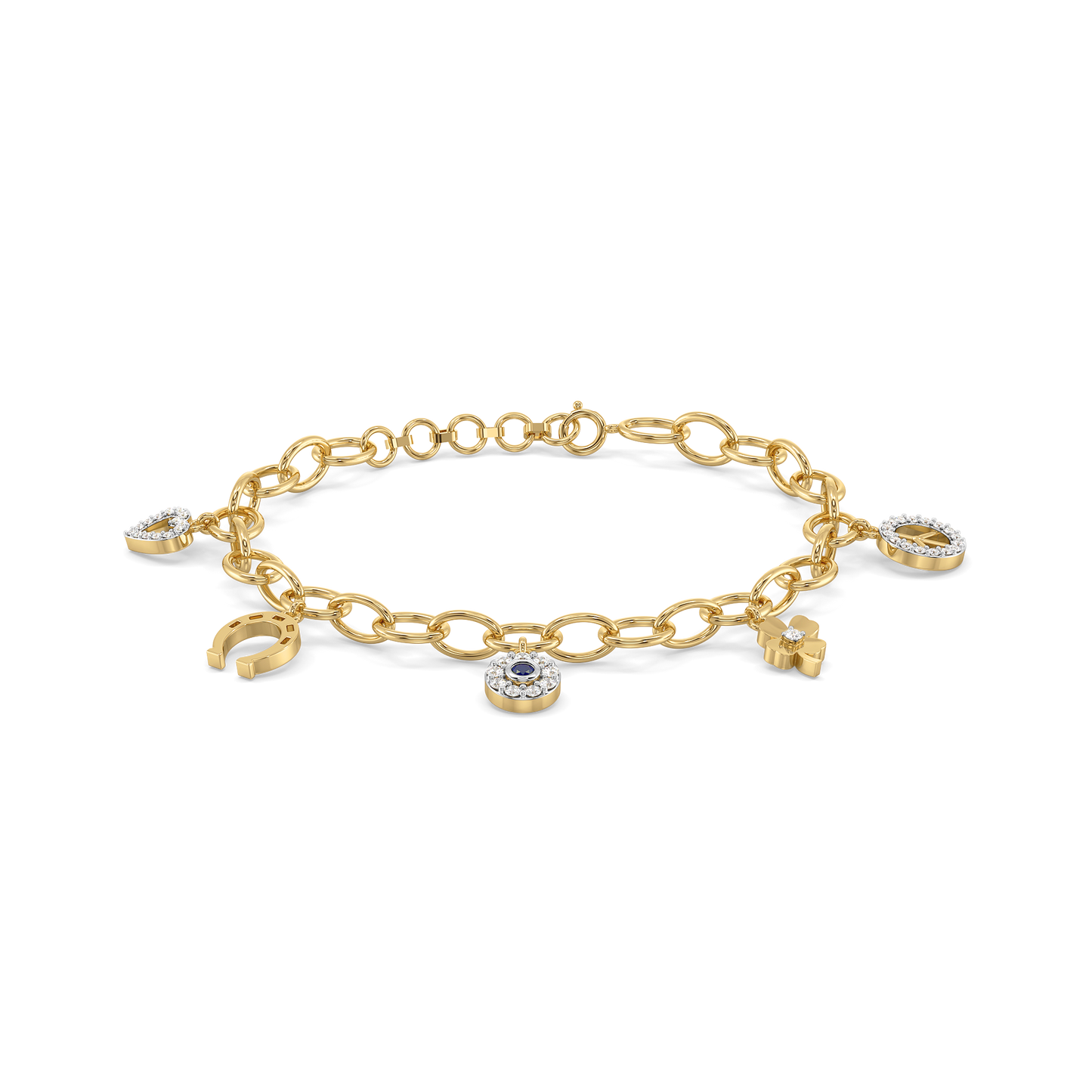 Good Vibes - Lab Diamond Charm Bracelet