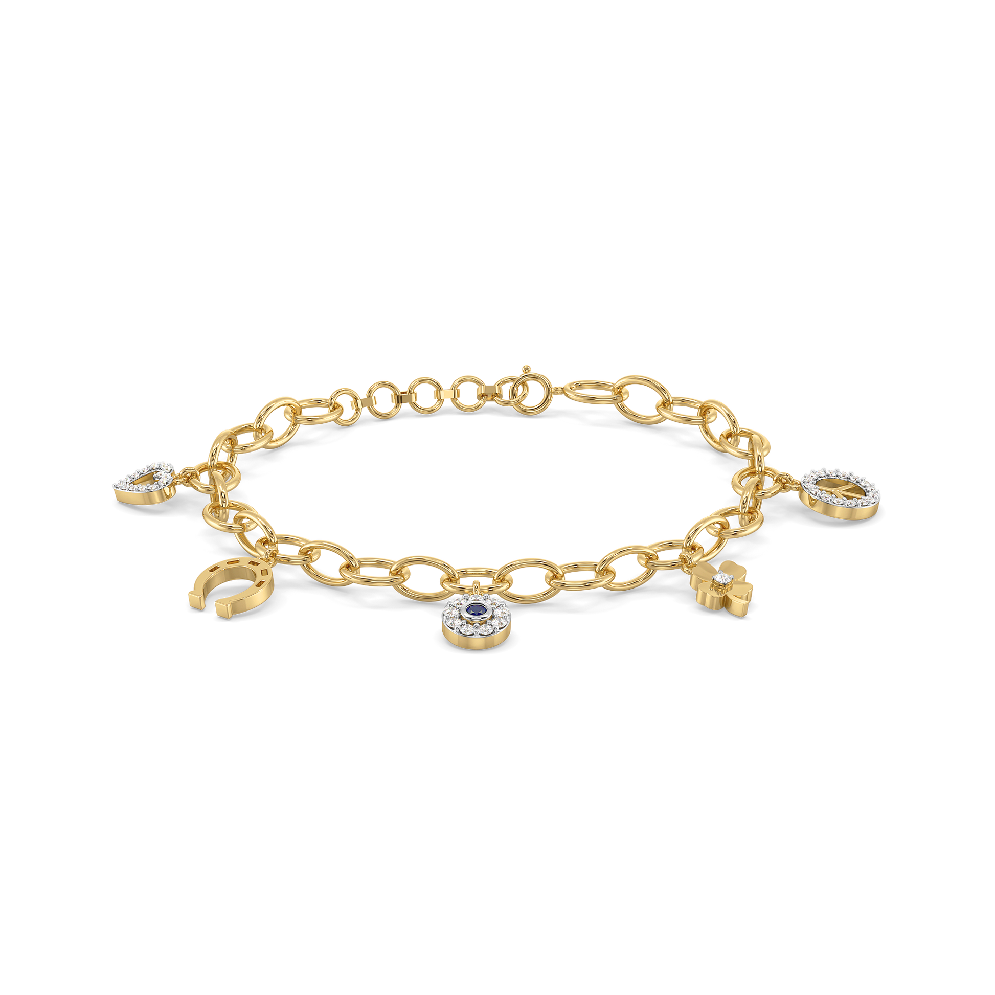 Good Vibes - Lab Diamond Charm Bracelet