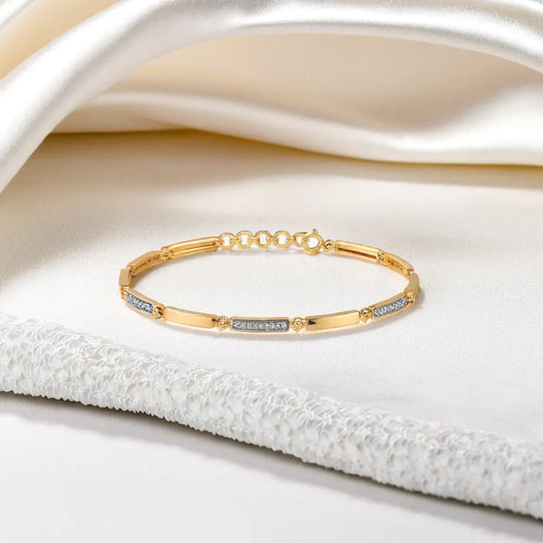 Simplicity Spark - Lab Grown Diamond Tennis Bracelet Online - Lukson
