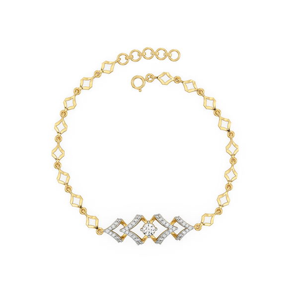 Fierce Aura – Lab Grown Diamond Solitaire Bracelet for Women - Lukson