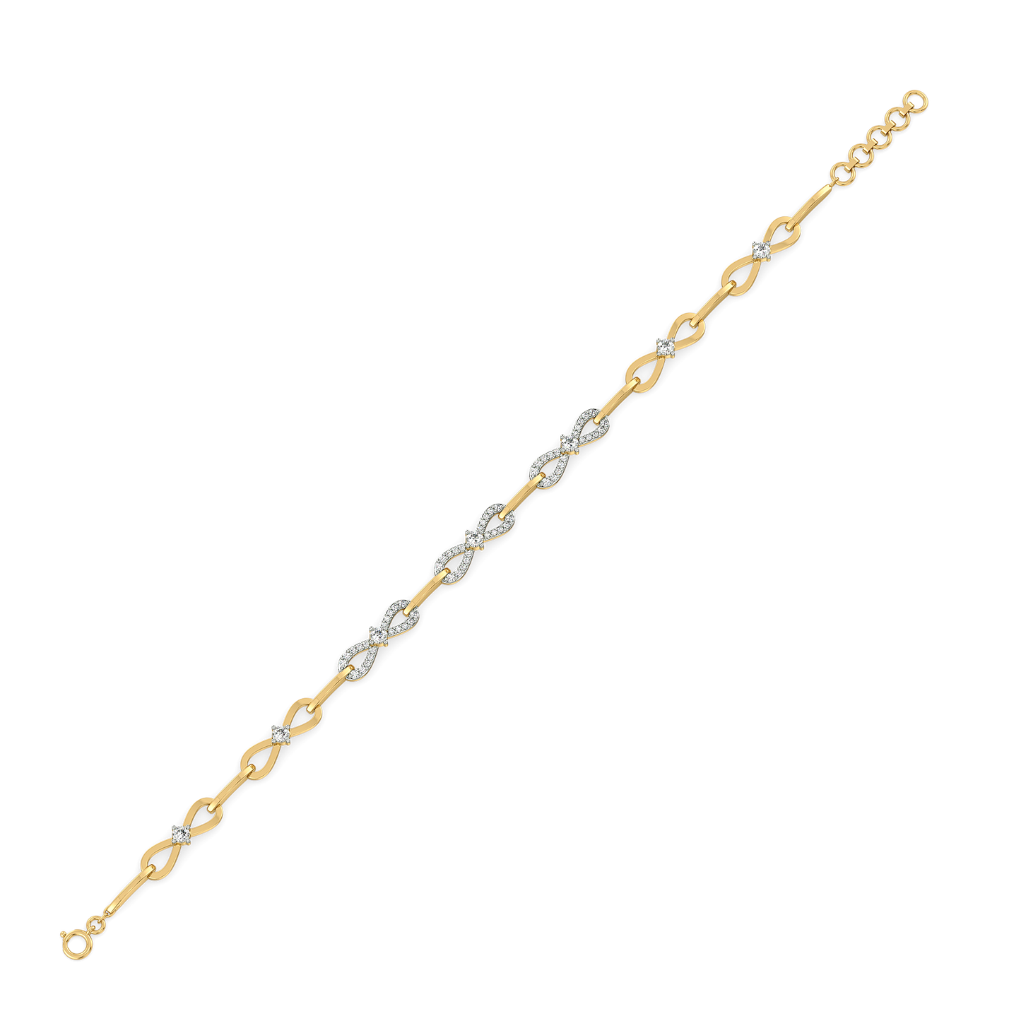 The Bow Knot - Lab Diamond Tennis Bracelet