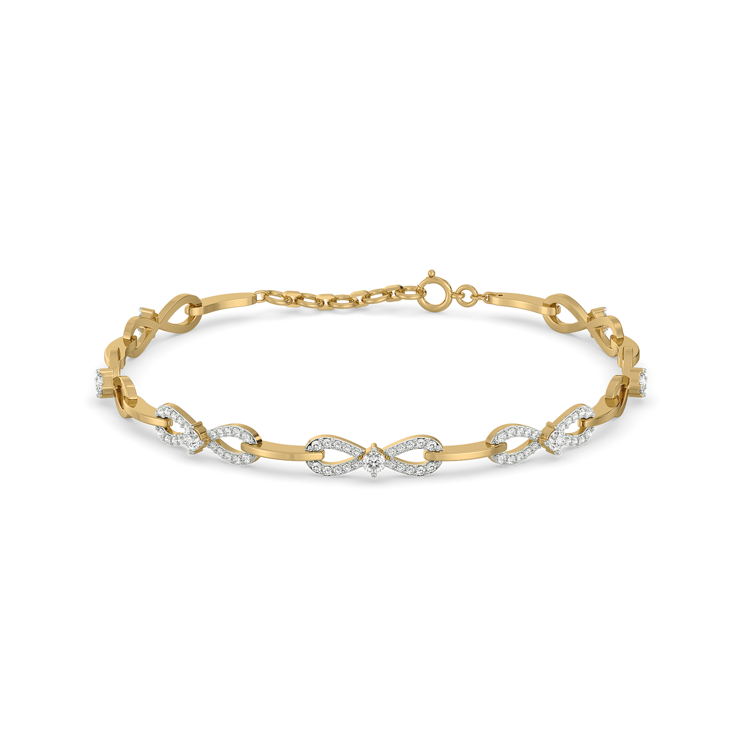 The Bow Knot - Lab Diamond Tennis Bracelet