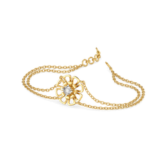 Golden Edge - Lab Diamond Solitaire Bracelet