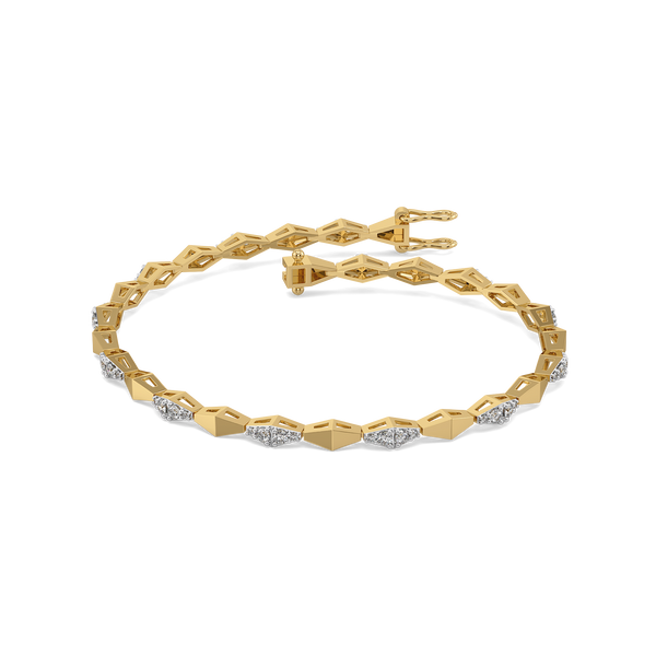Radiance Edge - Lab Grown Diamond Tennis Bracelet - Lukson
