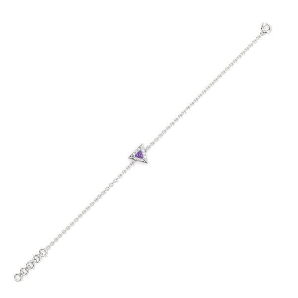 Ultra Violet Glow - Lab Grown Diamond Bracelet for Women - Lukson