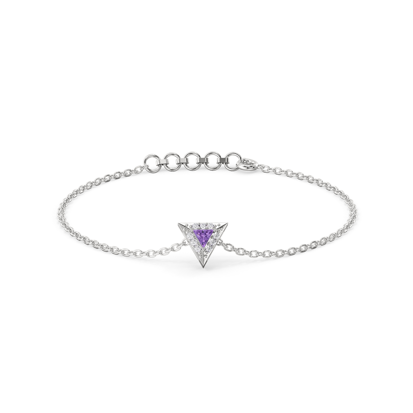 Ultra Violet Glow - Lab Diamond Bracelet