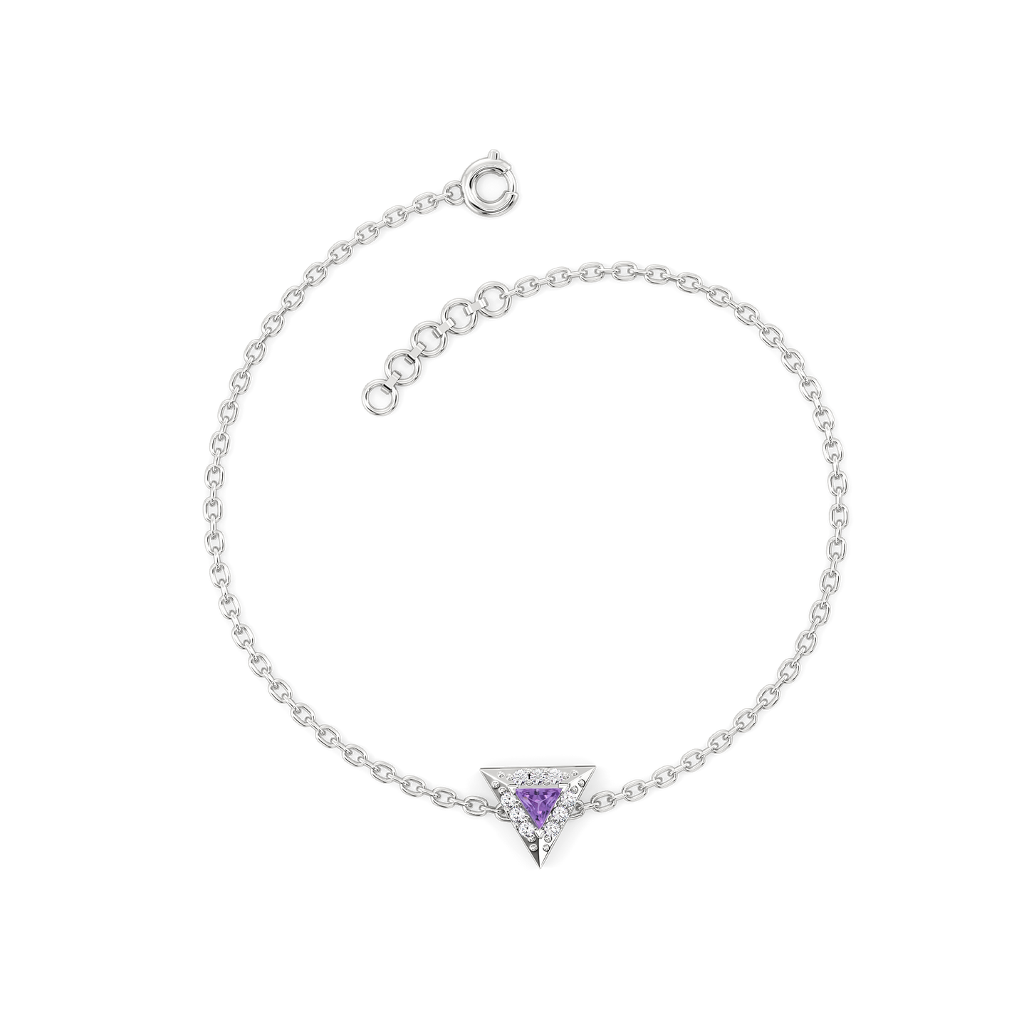 Ultra Violet Glow - Lab Diamond Bracelet