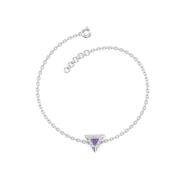 Ultra Violet Glow - Lab Grown Diamond Bracelet - Lukson
