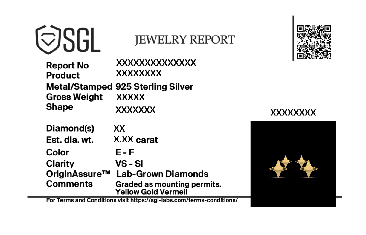 Twinkling Star - 18kt Gold Vermeil Stud Earrings