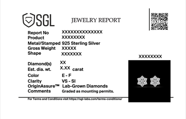 Certified Lukson Petal Blossom 18k Gold Lab Grown Diamond Earrings Online in India