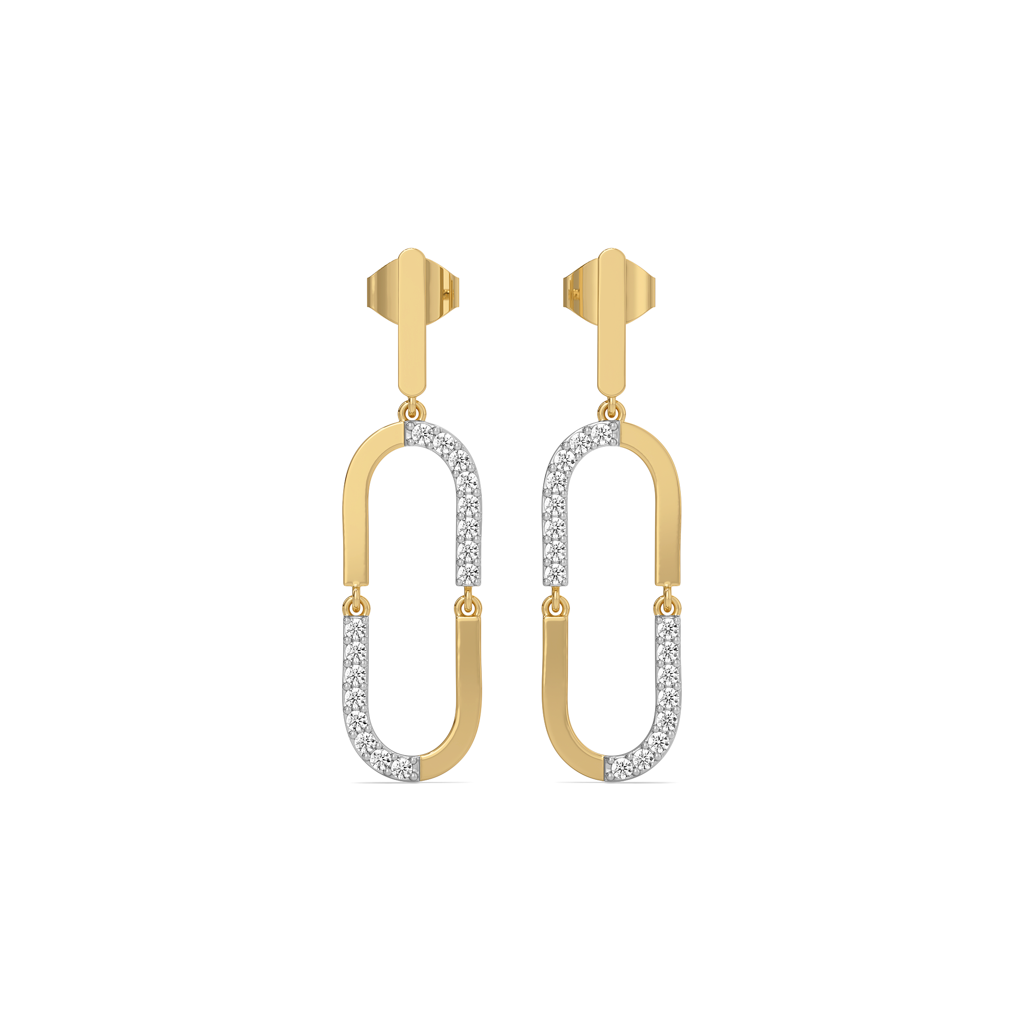 Lustre Loop - Lab Diamond Drop Earrings