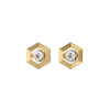 Lukson hexa solitaire lab diamond studs