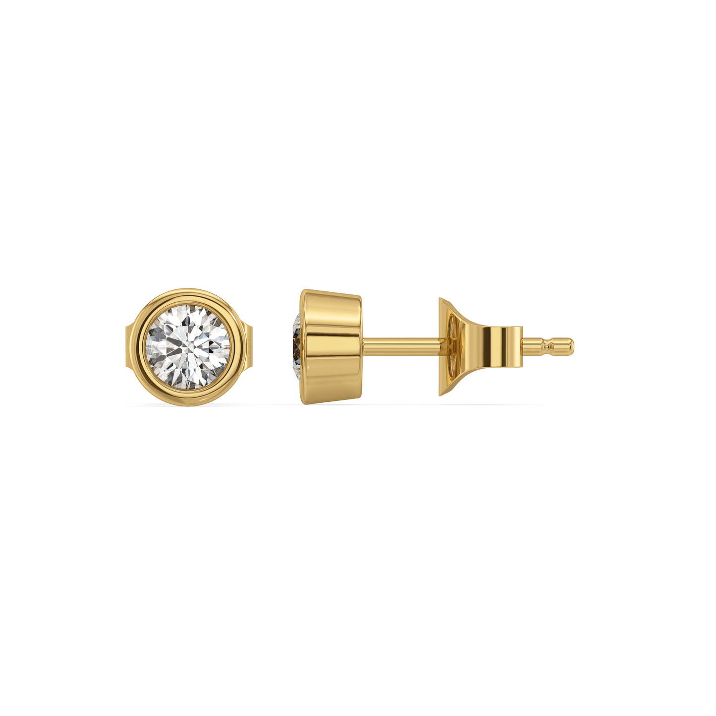 Eternal Shine - Lab Diamond Solitaire Stud Earrings