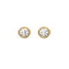 Lab grown diamond solitaire pair earrings - Lukson