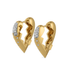 Lukson lab grown diamond sparkling hoops
