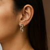 Lab grown diamond drop heart earrings - Lukson