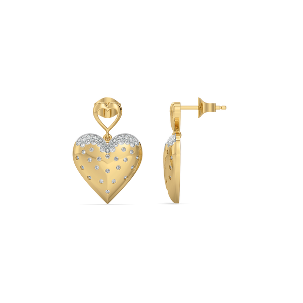 Lukson lab grown diamond promise earrings