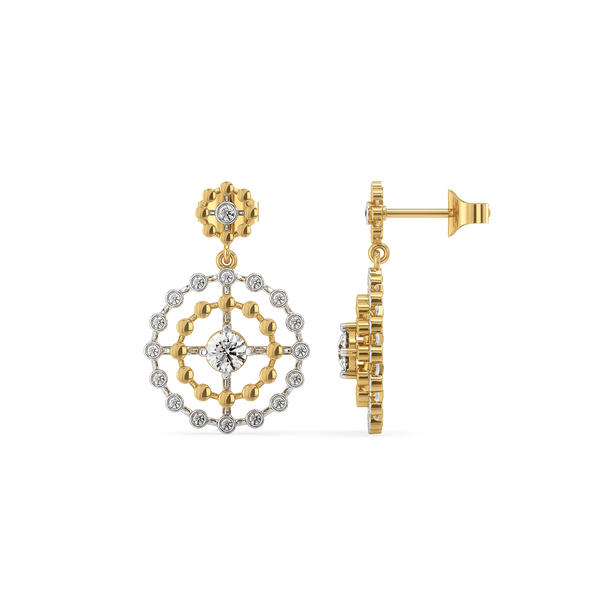 Rain-Dance Lab Grown Diamond Solitaire Earrings