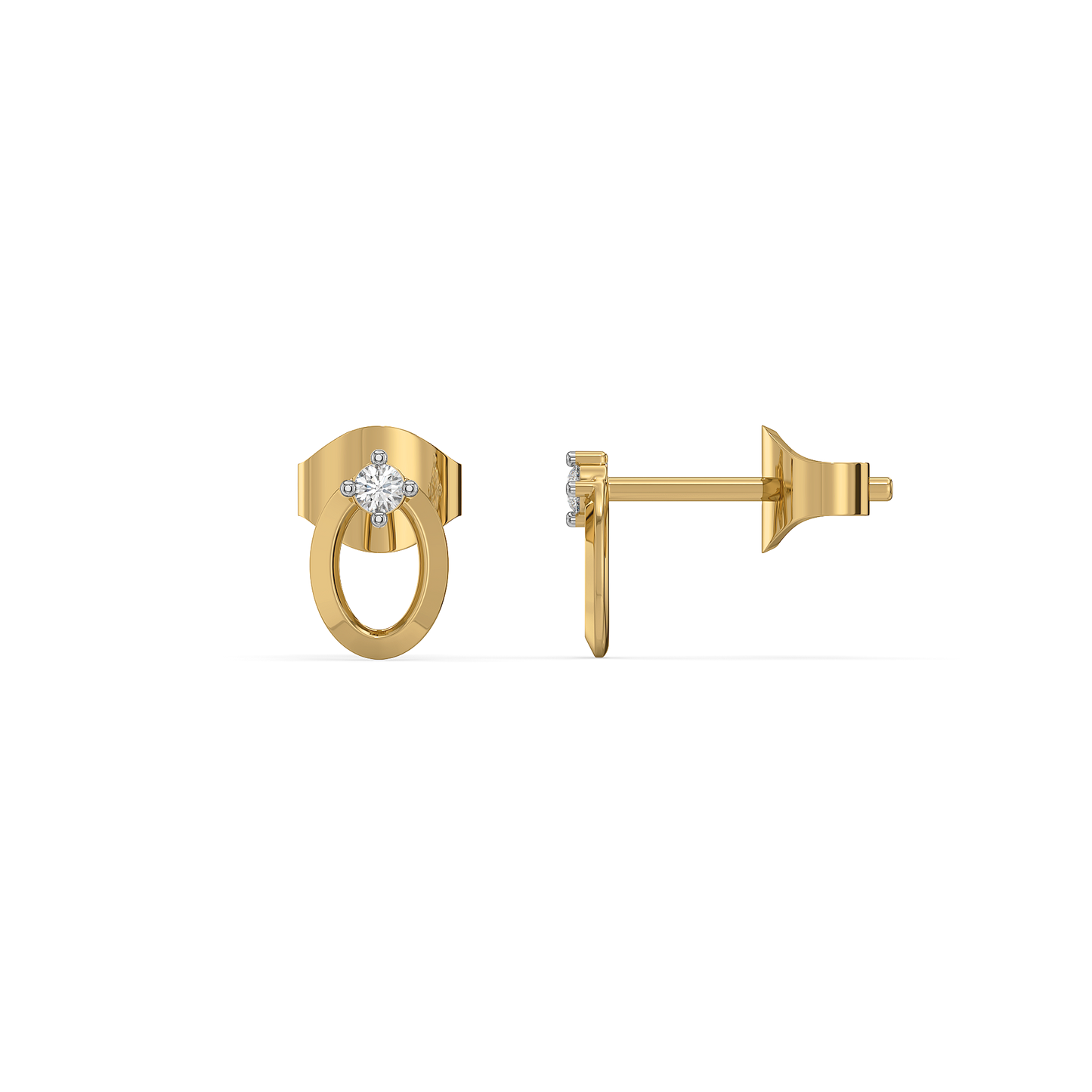 Luna Dot Studs - Lab Diamond Earrings