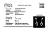 Lukson lab grown diamond violet glow drop earring