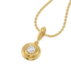 Liquid Gold - Pure Gold Lab Diamond Pendant