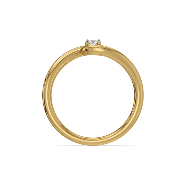 Twist of Light - Pure Gold Lab Diamond Ring