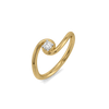 Twist of Light - Pure Gold Lab Diamond Ring