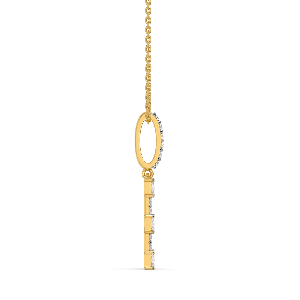 Princess Pathway - Pure Gold Lab Diamond Pendant