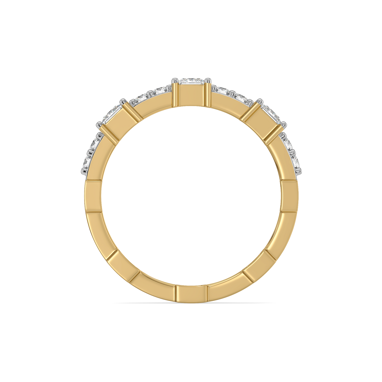 Lukson Princess Pathway Gold Lab Grown Diamond Ring Online