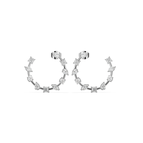 Lukson Diamond Cosmos 18K Gold Lab Grown Diamond Hoop Earrings