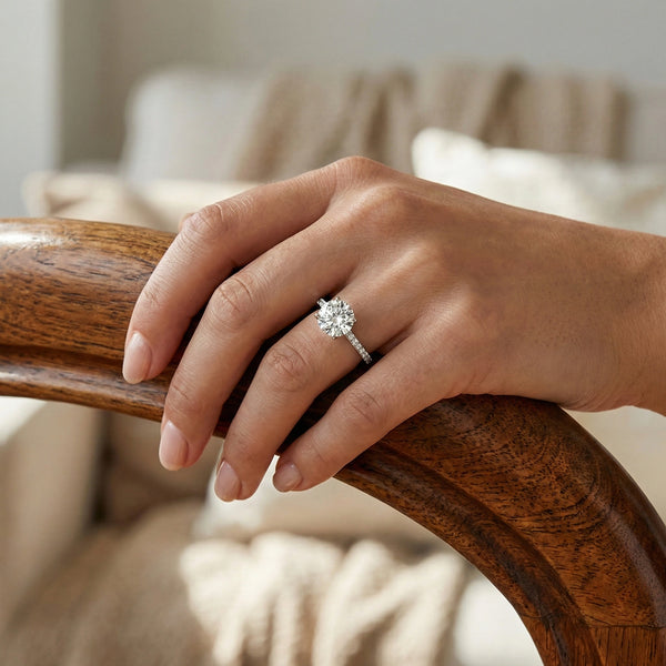 Forever One - Pure Gold Lab Diamond Solitaire Ring