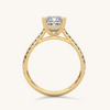 Lukson Poised Princess Gold Lab Grown Diamond Solitaire Ring