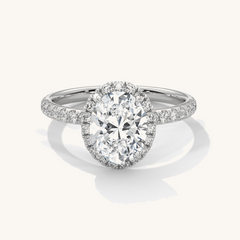 Moonlit Embrace - Pure Gold Lab Diamond Solitaire Ring