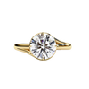 Lukson Dew Kissed Pure Gold Lab Grown Diamond Solitaire Ring