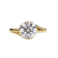 Dew Kissed - Pure Gold Lab Diamond Solitaire Ring