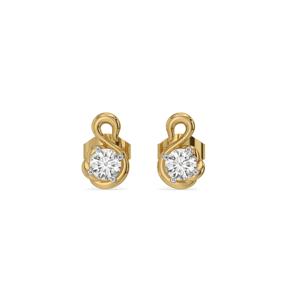 Swan Curve Lab Grown Diamond Studs