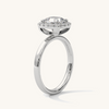 Lukson Cushion Glow Gold Lab Grown Diamond Solitaire Ring in India