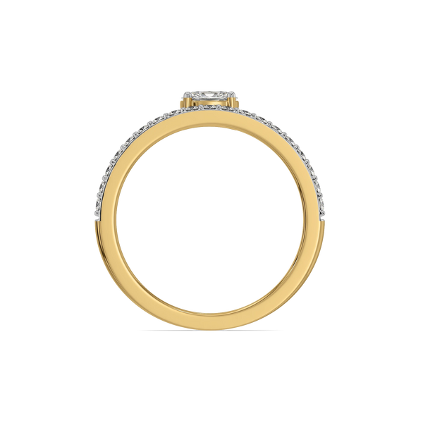 Oval Crest Lab Grown Diamond Ring