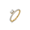 Oval Crest Lab Grown Diamond Ring