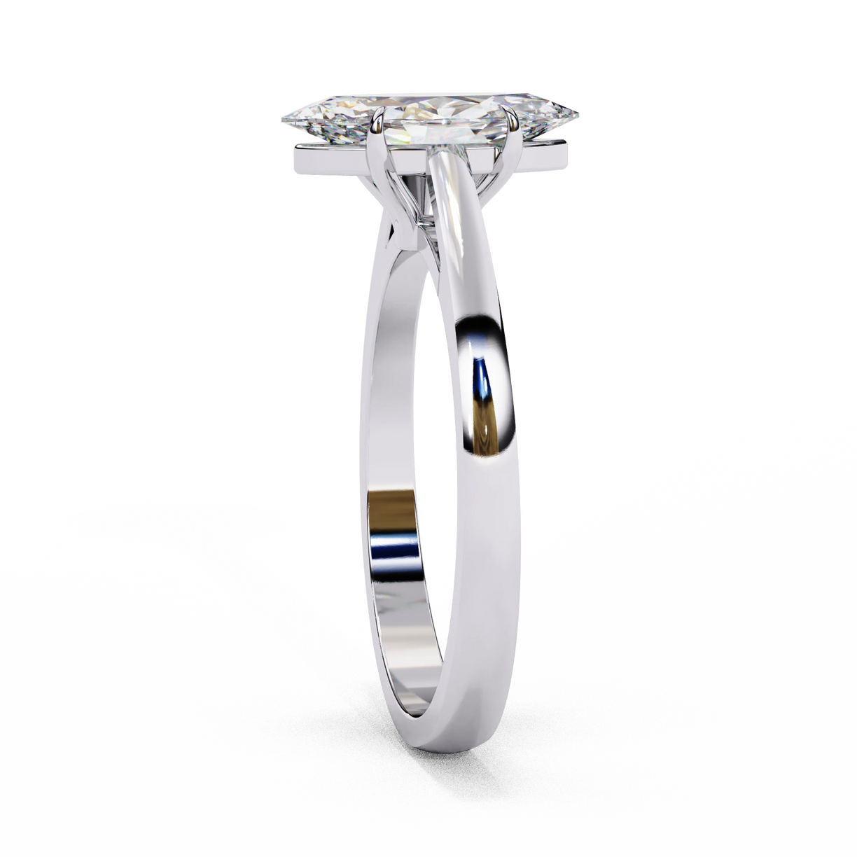 Frozen Marq - Pure Gold Lab Diamond Solitaire Ring