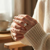 Rosé Knot - Pure Gold Lab Diamond Solitaire Ring