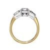 Buy Crescent Radiant Lab Grown Diamond Solitaire Ring - Lukson