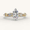 Lukson Marq Cascade Pure Gold Lab Grown Diamond Solitaire Ring