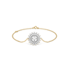 Moonlace Majesty Pure Gold Lab Diamond Bracelet - Front view