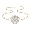 Moonlace Majesty - Pure Gold Lab Grown Diamond Solitaire Necklace for Women - Lukson
