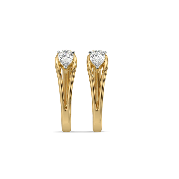 Pear Nest Lab Grown Diamond Hoops