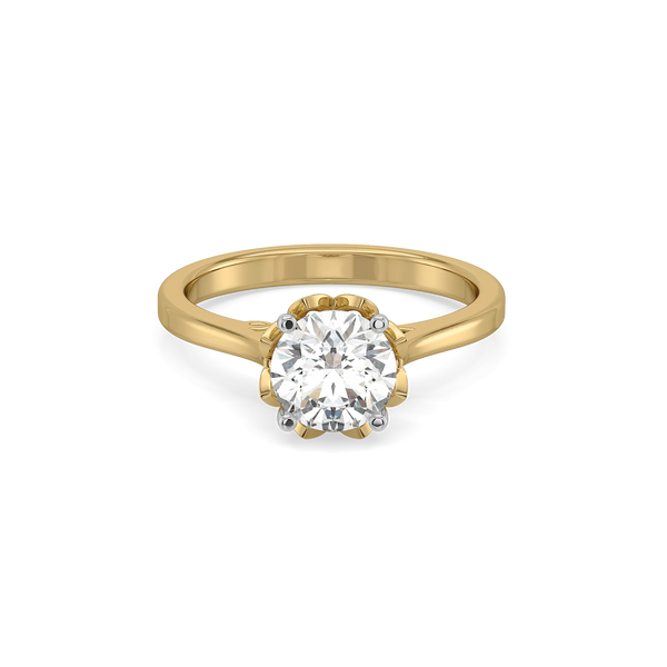 Lukson Love Script Solitaire Lab Grown Diamond Ring Online