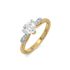 Solitaire Knot - Pure Gold Lab Diamond Ring
